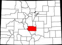 Fremont County on State Map
