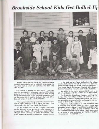 1888 Group of Brookside School Children