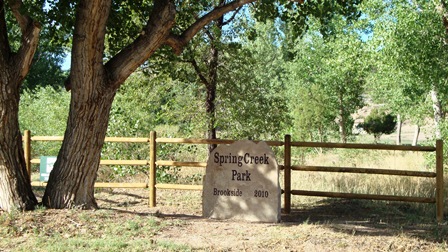 SpringCreek Park Sign